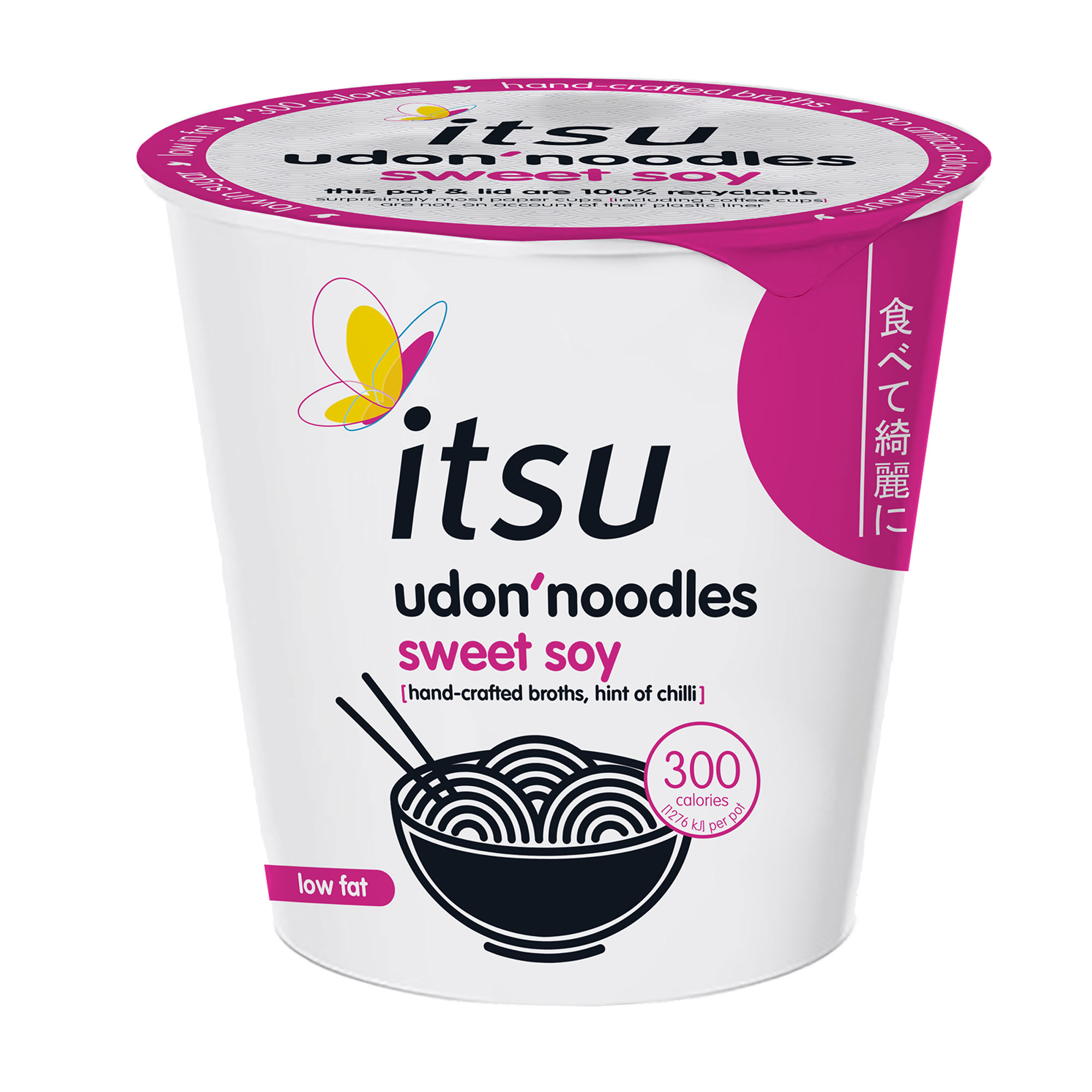Itsu Udon Noodle Pot Sweet Soy & Chilli (4x182g) Wholesale Itsu