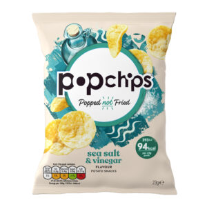 Wholesale Alternatives to Regular Crisps - Wholesale Popchips Salt and Vinegar Flavoured Crisps