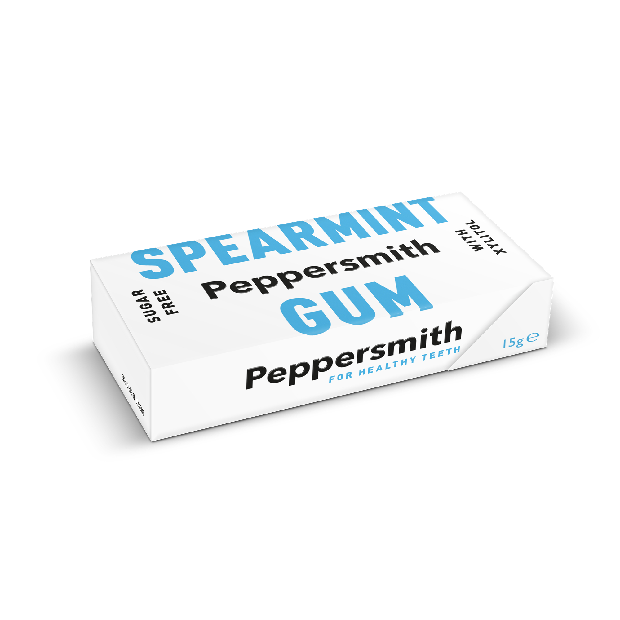 Peppersmith Gum Spearmint (12x15g) Wholesale Peppersmith