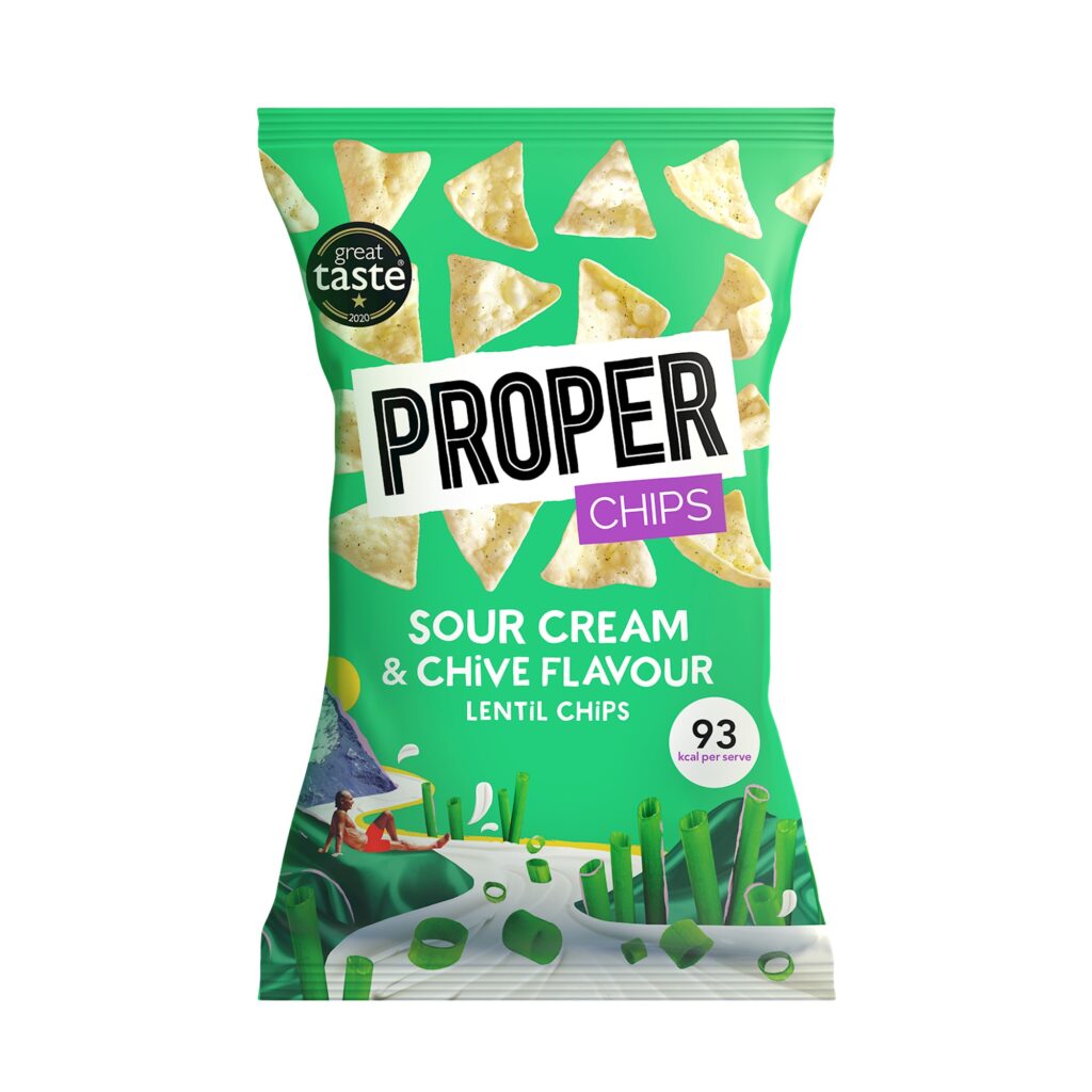 Wholesale healthy Alternative to Crisps - bag of proper chips sour cream and chive flavour