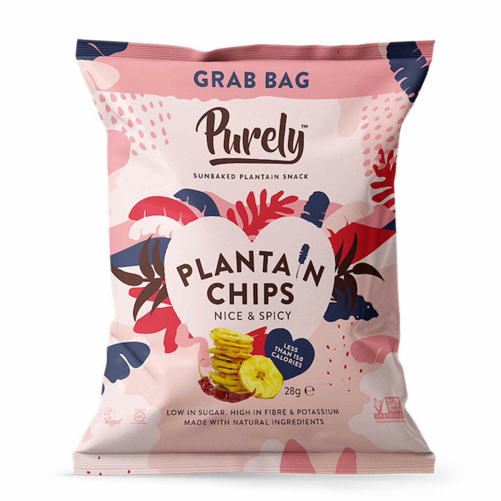 Healthy Crisp Alternative, Plantain Crisps, Purely plantain