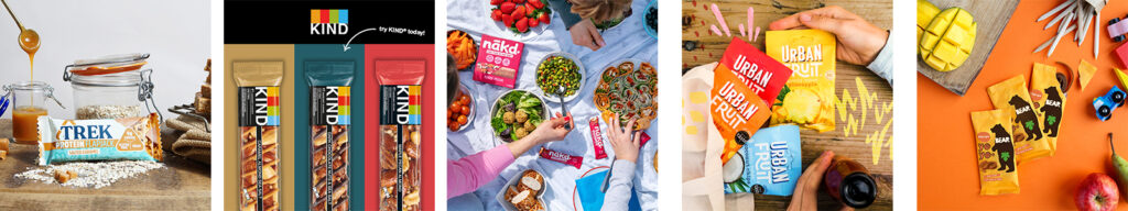 Gluten-Free Snacking Brands, Trek, Kind, Nakd, Urban Fruit and Bear