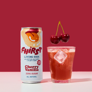 Fhirst Cherry Vanilla flavour- a great healthy alternative to cherry cola