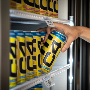 C4 Energy Drink in a Fridge