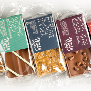 Traybakes in wrappers