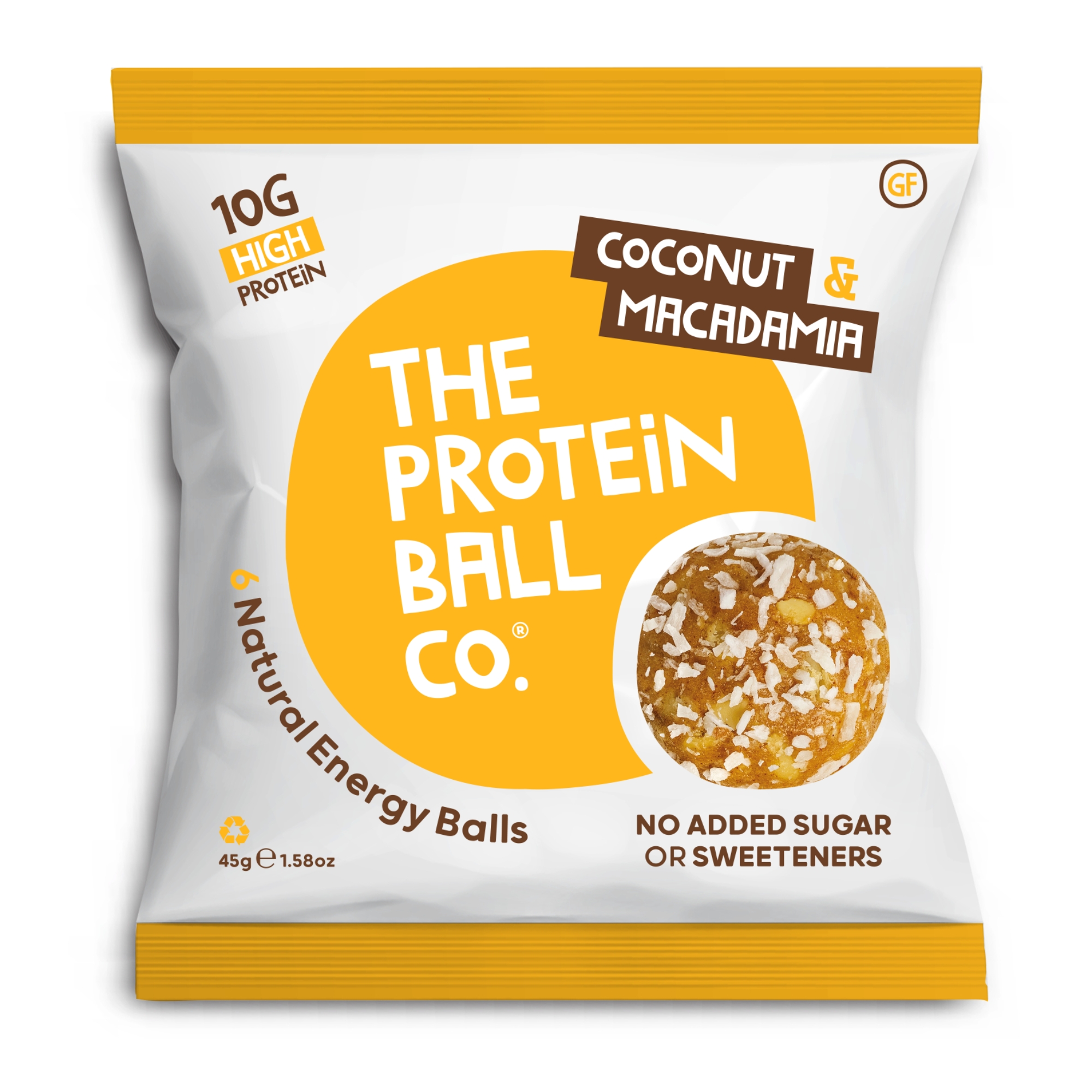 The Protein Ball Co Protein Balls Coconut & Macadamia (10x45g