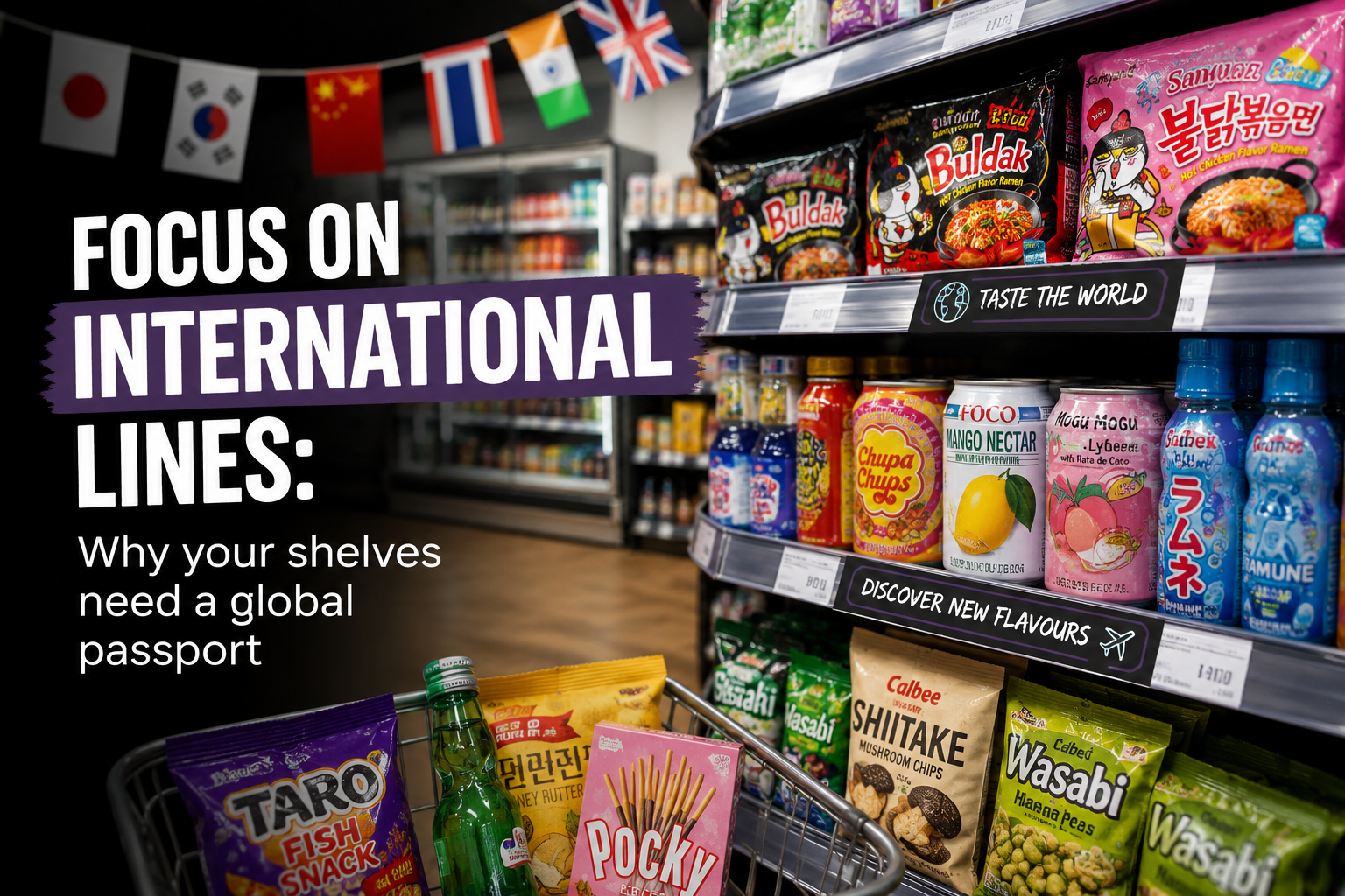 Focus on international lines: Why your shelves need a global passport